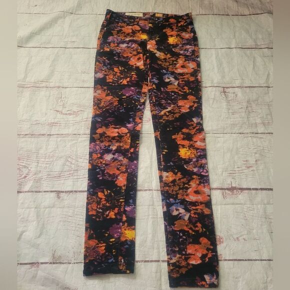 Anthropologie Pilcro and the Letterpress Floral Corduroy Ankle Pants Size 26 - Picture 2 of 5
